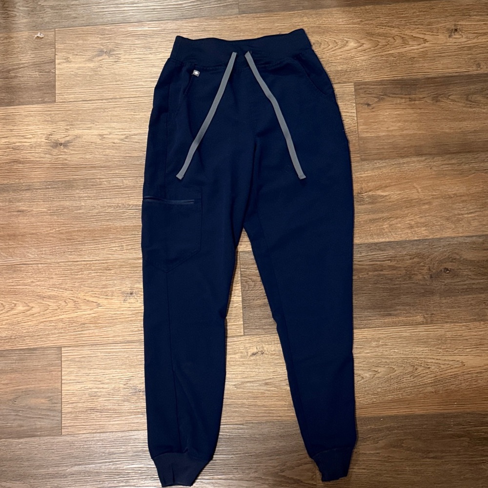 XXS Figs Navy Zamora Scrub Joggers